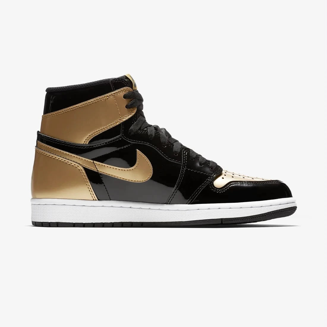 Air Jordan 1 Retro High Patent Gold Toe